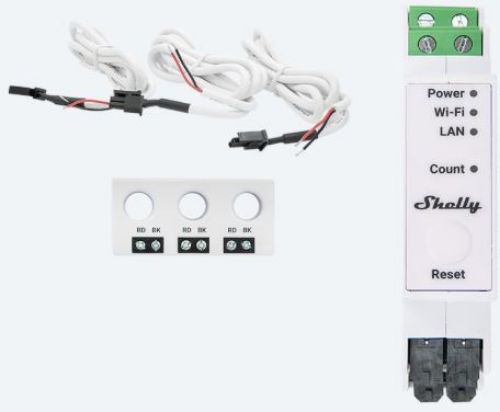 Изображение Wi-Fi energiamõõtja 3x63A, Wi-Fi, LAN, BT, Shelly 