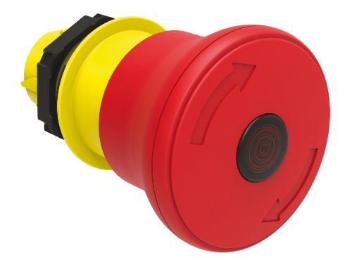 Изображение Surunupp seen illum. LPC, AVARII-STOP, PUNANE, fikseeruv, ø40mm IP66, ilma adapterita, Lovato 