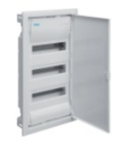 Изображение Süvistatav moodulkilp Volta 36m(3x12), IP30, valge, N/PE komplektis, ava 595x314.5x89mm, Hager 