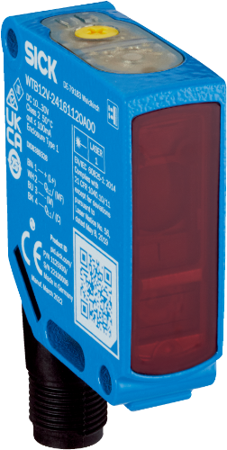 Изображение Fotoandur Objektilt W12 (BGS), Sn100..700mm, PNP/NPN, Light/Dark, IP67, pistik M12 4-pin, SICK 