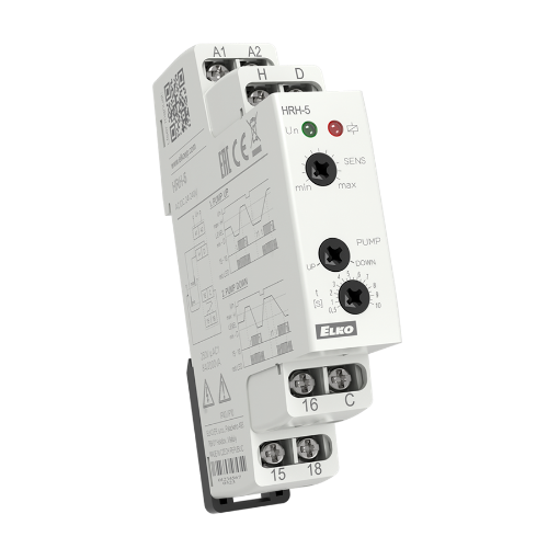 Изображение Nivoo kontrollirelee (moodul) HRH-5, 1CO, 5-100 kΩ, viivis 0.5-10s, 24-230VAC/DC, Elko 