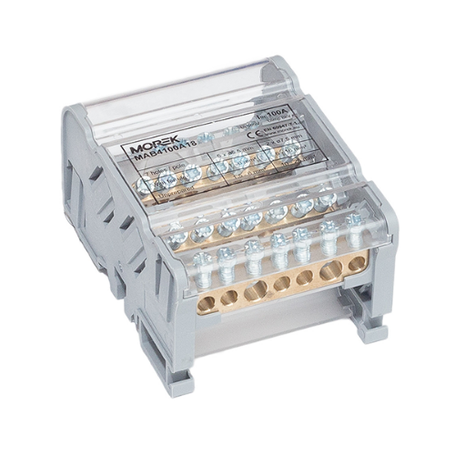 Изображение Voolujaotusplokk Moblock, 4P, 100A, 2x25+5x6mm², Morek 