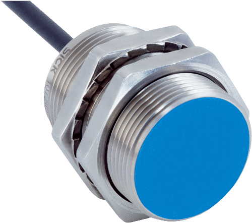 Изображение Ind.andur IMB, M30, Sn=15mm, Shielded, PNP-NO, kere 40mm, M12 4-pin, SICK 