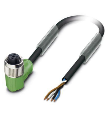 Изображение Andurikaabel PUR + pesa 90°, A-coded, ( 5m + M12 4-pin ), Phoenix 