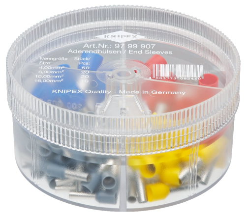 Изображение Otsahülsside sortimendikarp, lukustatav, 4-16mm2 KNIPEX