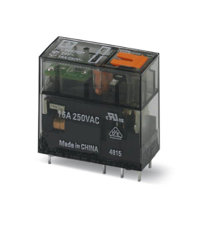 Picture of Minirelee 2CO, 8A, 24VAC, LED+TEST, pesa RIF-1, (min 10tk), Phoenix 