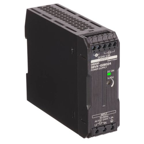 Picture of Toiteplokk S8VK-G, 24VDC 2.5A 60W, 100-240VAC/90-350VDC, Omron 