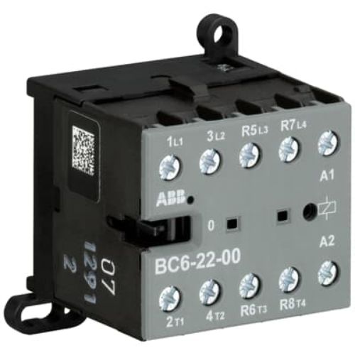Picture of Minikontaktor BC6 4P (2NO+2NC), 9A, 4kW AC-3, 220-240VDC, ABB