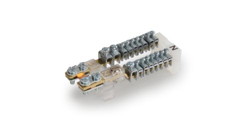 Picture of N/PE-latt Cu, N 1x16mm² + 7x6mm², PE 2x16mm² + 7x6mm², lühistatav, ka kiudjuhtmele, 500V 82A, Ensto 