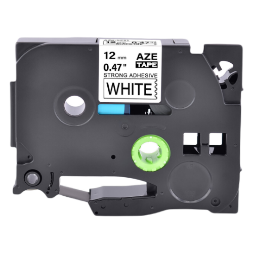 Picture of Kleepkirjalint 12mm must/valgel, tugeva liimiga, Brother analoog   