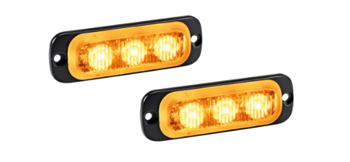 Picture of Sõiduki märgutuled, STARLINE 3 KIT, ORANŽ, pidev/vilkuv, 12/24VDC, IP69K, SIRENA 