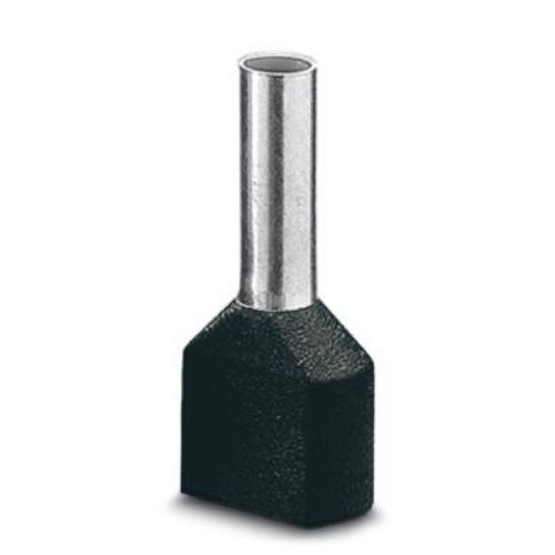 Picture of Cu-otsahülss 2x1.5-12 kraega, must (100tk/pk), Phoenix 