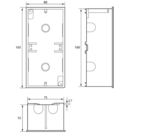 Picture of Seinakarp CP305-IO jaoks, süvistatav, Bender 