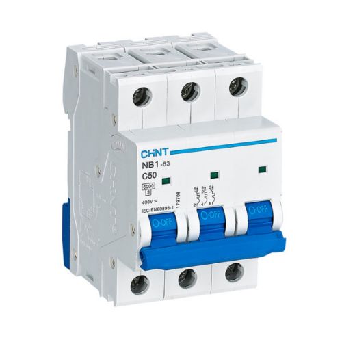 Picture of Moodulkaitselüliti NB1, 3P, 50A, C, 6kA, Chint