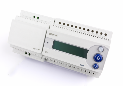 Picture of Termostaat DEVIreg™ 850, 15A, jää ja lume olemasolu kontroll, DIN-lati kinnitus. Andurita 