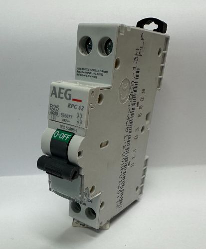 Picture of Moodulkaitselüliti EPC60, 2P, 25A, B, 6kA, 1mod, Unibis, AEG  