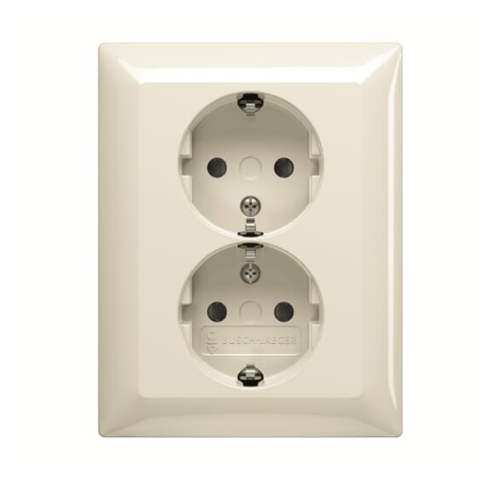 Picture of Pistikupesa 2-ne, maand.-ga, beež, süv.vedrukl. IP20, Basic55 