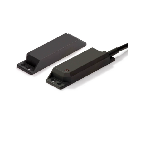 Picture of Non-contact door switch, coded, elongated sensor plastic, 2 NC+1 NO, 5m cable, Omron 