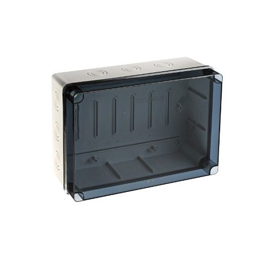 Picture of Karp Light 243x333x132 IP65 transparent kaas läbiviikudeta (12x M25/M40), IDE 