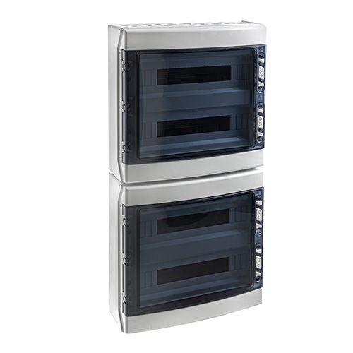 Picture of Pinnapealne moodulkilp Ecology ABS 72m(4x18), läbipaistev ,PE/N latiga, IP65, klemmidega,IDE 