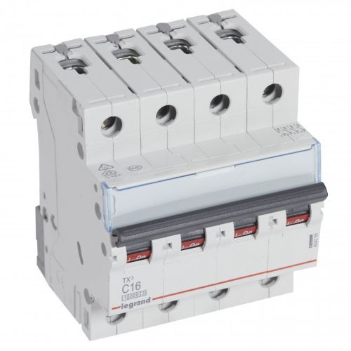 Picture of Moodulkaitselüliti TX3, 4P, 16A, C, 10kA, Legrand 