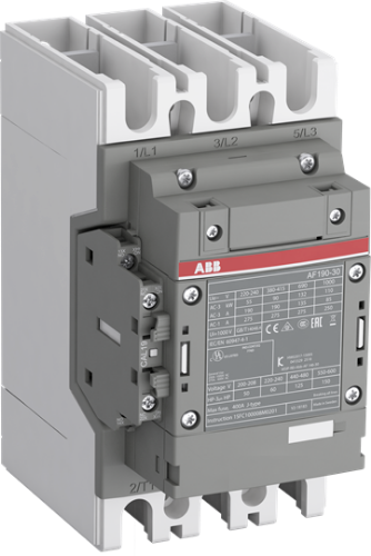 Picture of Kontaktor AF190 3P, 190A, 90kW AC-3, 1NO+1NC, 24-60VAC/DC, ABB 