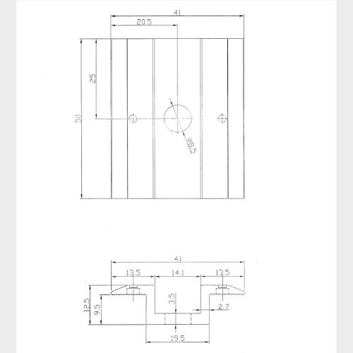 Picture of Paneeli klamber kahe paneeli vahele, maandusega, must , CORAB Solar 