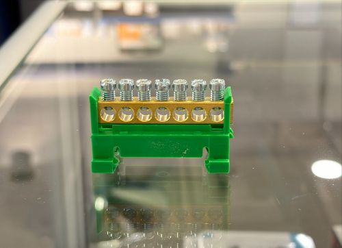 Picture of Maandusklemm 7 pos (2x16+5x10mm2), DIN-liistu kinnitusega, Scame 