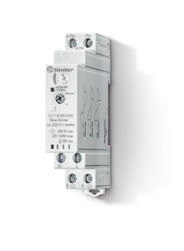 Picture of DIN 0-10v signaaliga juhitav dimmermoodul , juhitav kas 15.11 mooduliga, või 1-10v pöördnupuga 