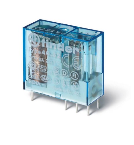 Picture of Minirelee 40.52, 2CO, 8A, 36VDC, pesa 95 seeria, Finder 