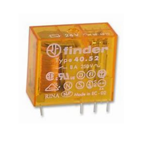 Picture of Minirelee 40.52, 2CO, 8A, 6VAC (168mA), pesa 95 seeria, Finder 