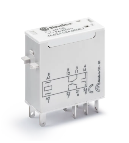 Picture of Minirelee 46.52, 2CO, 8A, 72VDC, raudtee, pesa 97 seeria, Finder 