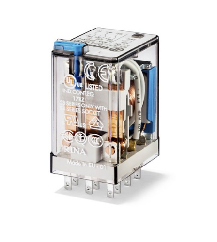 Picture of Relee 55.33, 3CO, 10A, 220VDC (4mA), pesa 94.03, Finder 