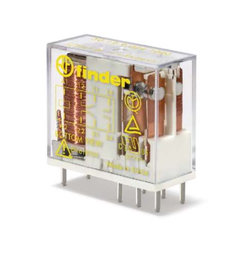 Picture of Turvarelee 50.12, 2CO, 8A, 24VDC, AU, pesa 95 seeria, Finder 