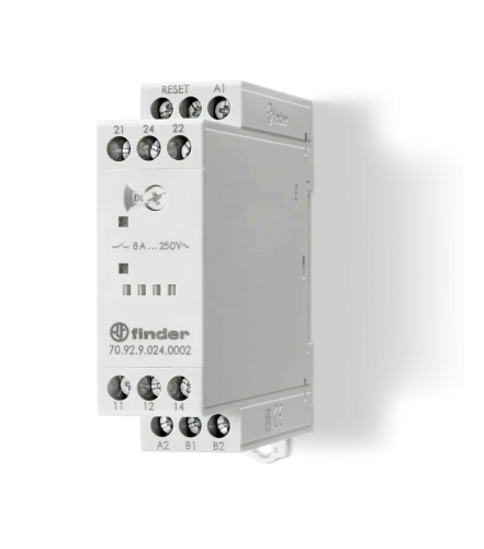 Picture of Termistorrelee 70.92, PTC, RESET prog. 1.65k - 3.1k, 2CO,  24VAC/DC, Finder 