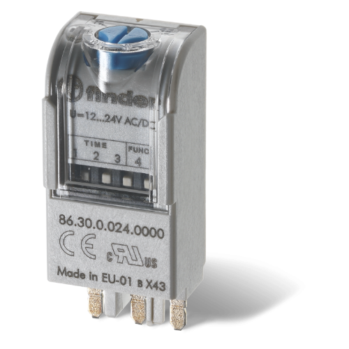 Picture of Aegrelee moodul 86.30, On-delay (0.05 s100 h), 230VAC, pesadele 94/95/96/97, Finder 