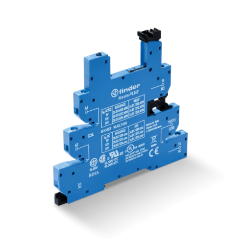 Picture of Releepesa(6.2mm) 93.63, 1CO, 6-24VAC/DC, LED, kruviklemm, Finder 