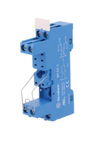 Picture of Releepesa 95.85, 1 ja 2 CO kontakti, metall.fiksaator, DIN-latile, kruviklemm, Finder 