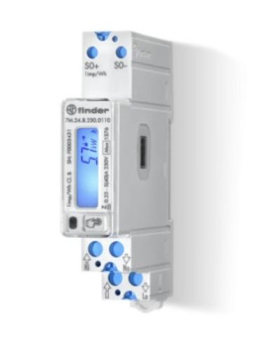 Picture of Moodularvesti 1F 40A MID 1-tariif, klass B, NFC, 1x prog.trans.väljund ,laius 1mood, Finder 