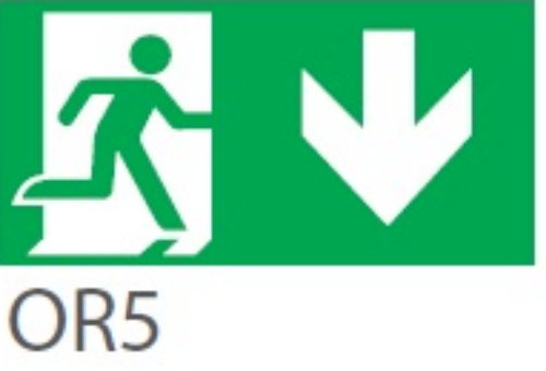 Picture of Piktogramm OR5 Mehike Alla Orionile 300x100mm Intelight 