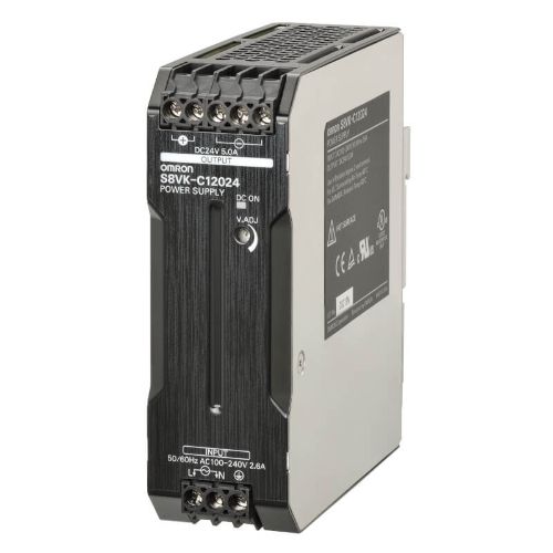 Picture of Toiteplokk S8VK-C, 24VDC 5A 120W, 100-240VAC/90-350VDC, Omron 