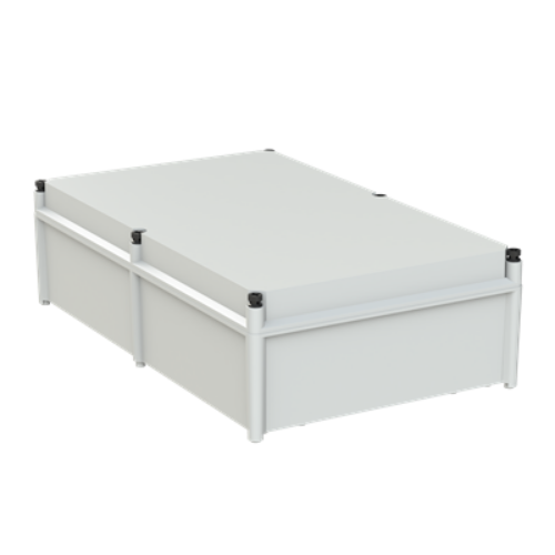 Picture of Polüester kilp APO 11 hall kaas kruvidel IP67 603x372x175mm, ABB 