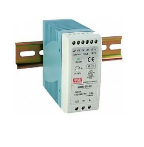 Picture of Toiteplokk MDR, 24VDC 2.5A 60W, 100-240VAC/90-350VDC, Mean Well 