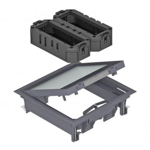 Изображение Põrandakarp GES4-2 KU, max 6-le seadmele RAL7011, OBO  