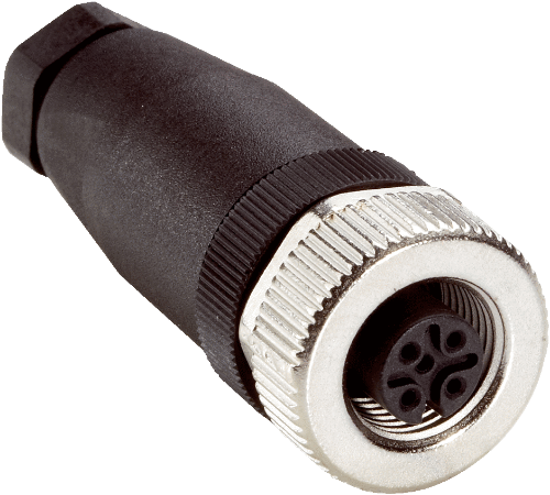 Изображение Anduripesa M12 5-pin, otse, A-coded, kruviklemm, kaablile 4...6mm, SICK 