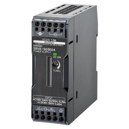 Изображение Toiteplokk S8VK-S, 24VDC 1.3A 30W, 100-240VAC/90-350VDC, vedruklemm, Omron 
