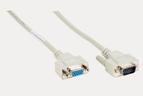 Изображение Võrgukaabel D-Sub-HD 15-pin pistik, D-SUB-HD 15-pin pesa, varjestatud, 2m, SICK