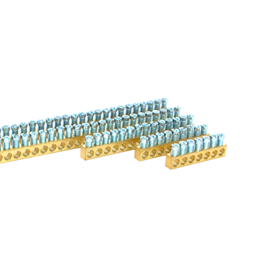 Изображение Messinglatt BB111 111x25mm² 100A 10x10 profiil 1000mm kruvidega ilma hoidjata Morek 