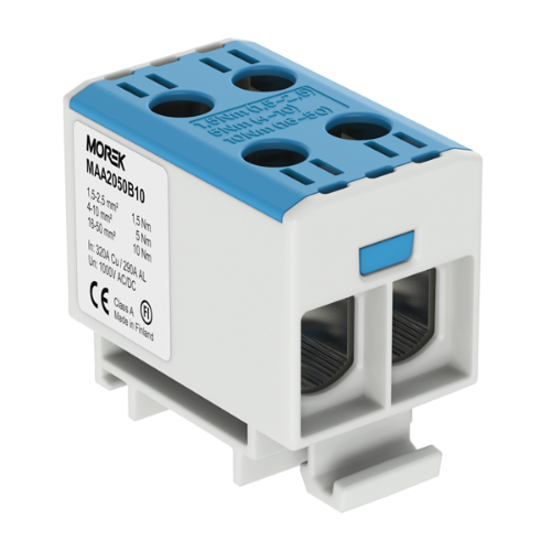 Изображение Hargnemisklemm OTL50-2 sinine 2xAl/Cu 1.5-50mm², 1000V, Morek 