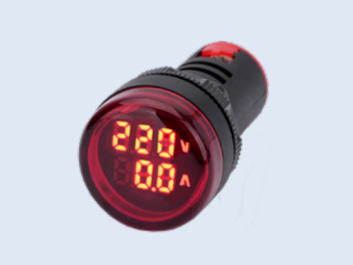 Изображение Digitaalne amper/voltmeeter, M22, PUNANE, ring, 0-100A, 50-500VAC, IP53, Chint 